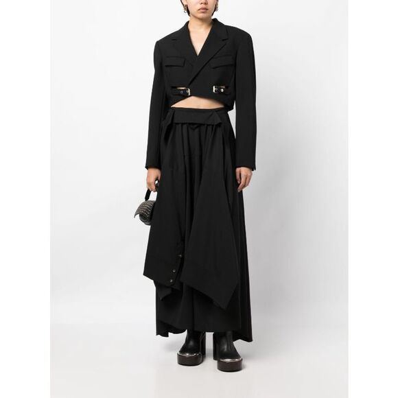 A.W.A.K.E Mode Asymmetrical Ruffle Maxi Skirt Size FR 34 / US 2 $1560